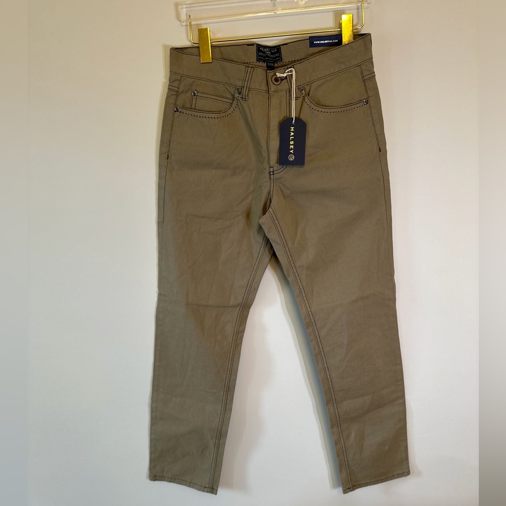 NWT Halsey 44 mens 5 pocket pants. Beige size. 31/30.